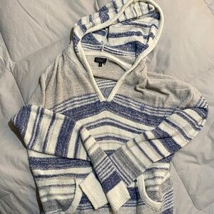 Lira Cream and Gray Knit Sweater